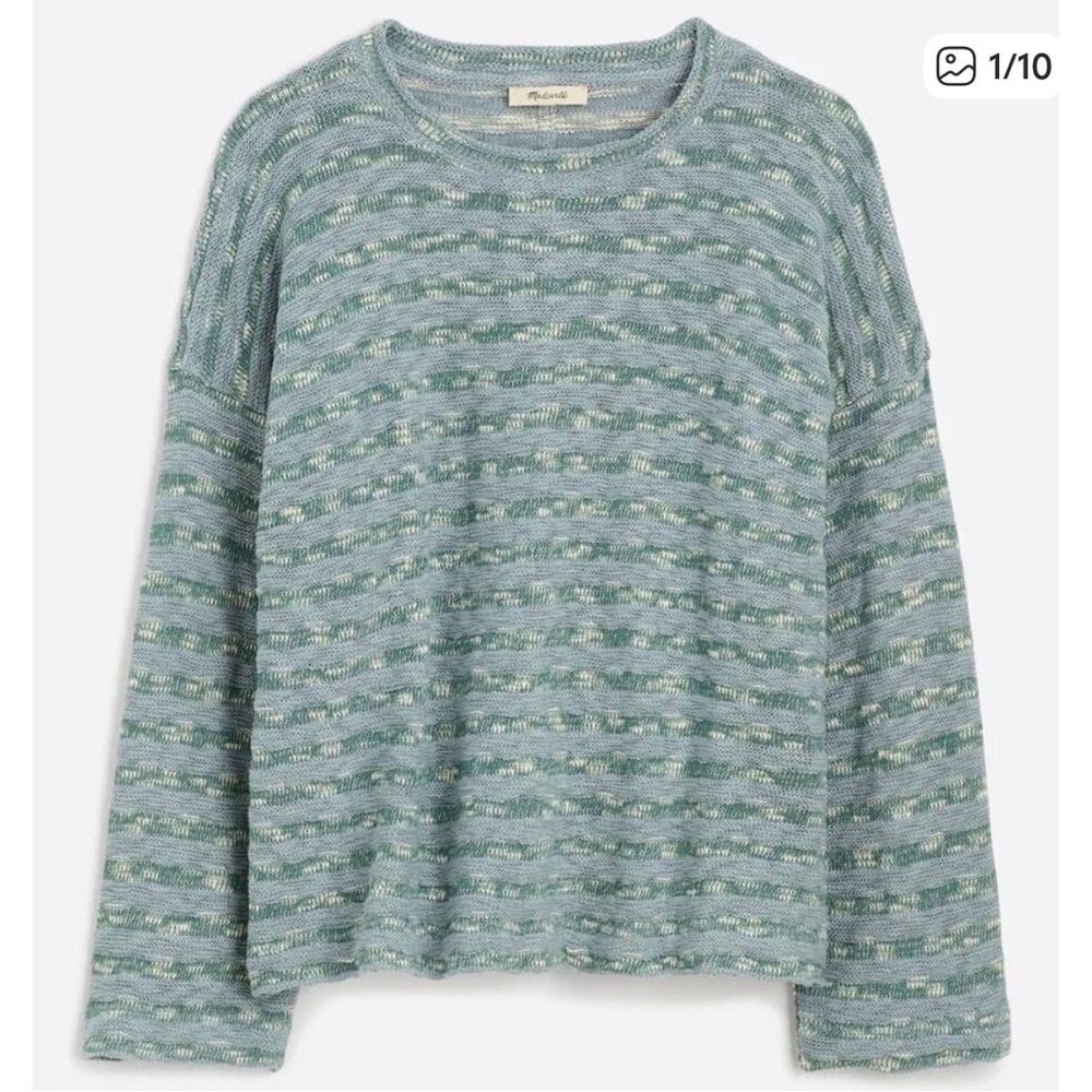 Madewell Striped Crewneck Knit Top